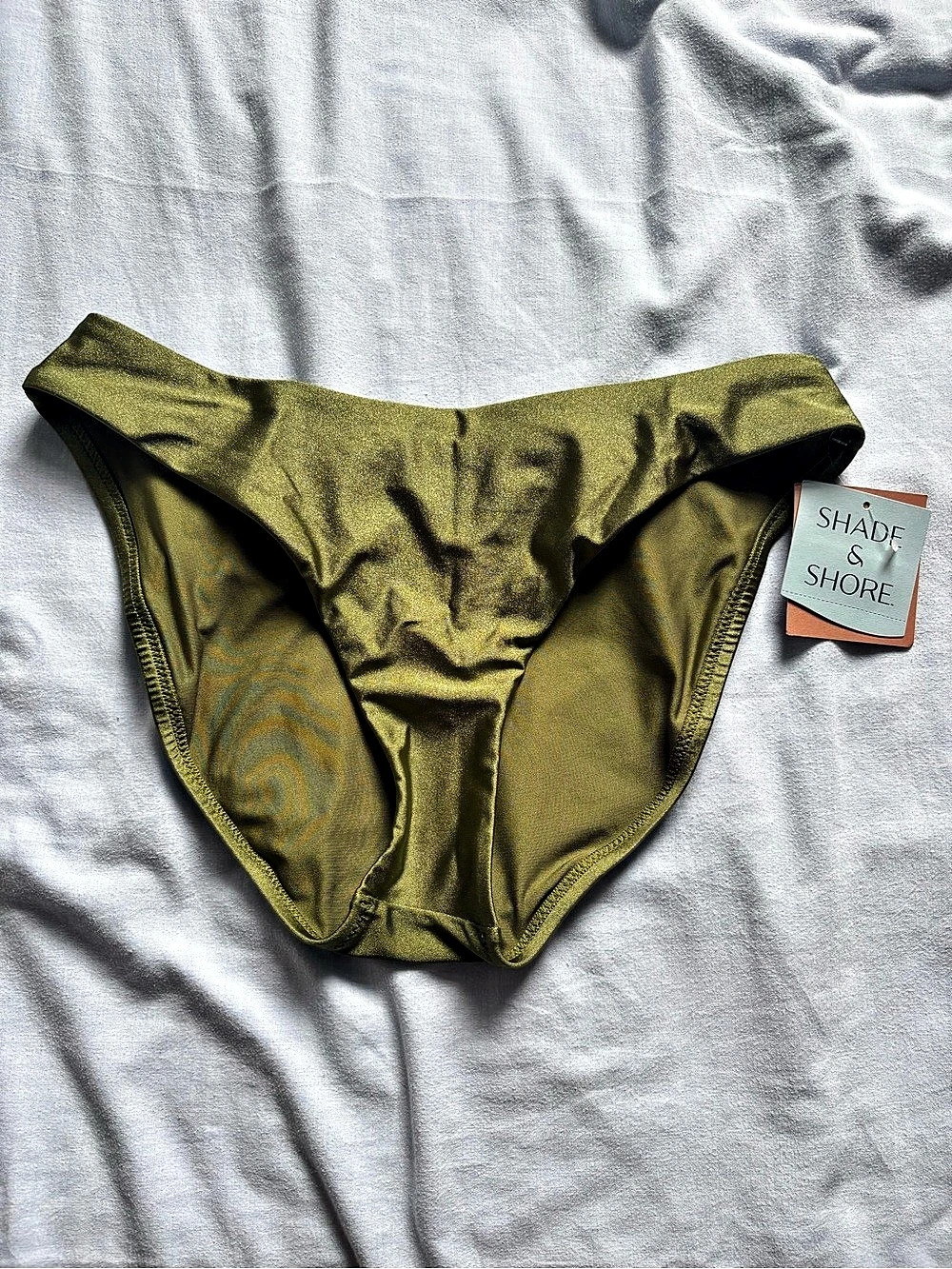 Shade & Shore Olive Bikini Bottom Size Medium NWT